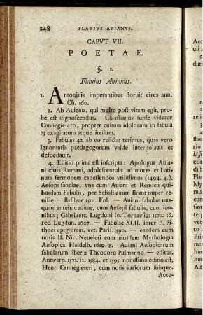 Capvt VII. Poetae.