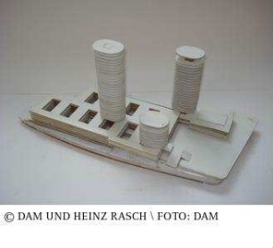 Rathaus Essen, Variante B - Modell des Gesamtgebäudes