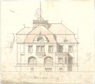 Pfann, Paul; München, Möhlstr.; Wohnhaus O. Bischoff - Ansicht