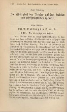 Fünfte Abtheilung. Die Thätigkeit des Reiches auf dem socialen und wirthschaftlichen Gebiete