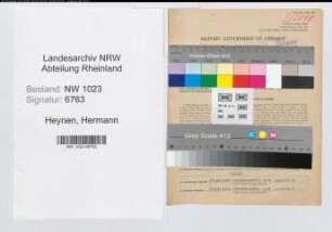 Entnazifizierung Hermann Heynen , geb. 23.05.1911 (Lehrer)