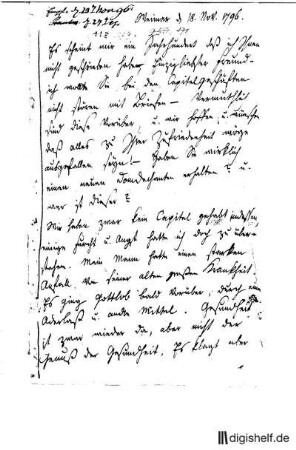 118: Brief von Caroline Herder und Johann Gottfried Herder an Johann Wilhelm Ludwig Gleim : Carolina (genannt Caroline) Maria Herder