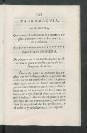 Parte primera
