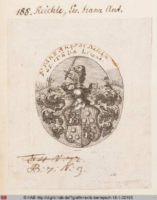 Wappen des Franz Anton Reichle
