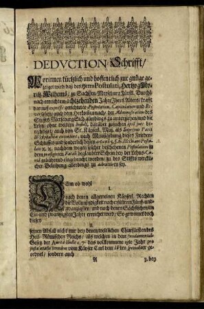 Deduction-Schrift