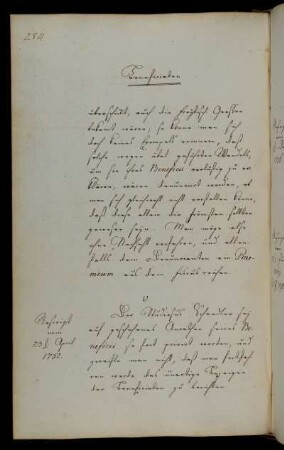Entzug des Stipendiums des Studierenden Schaedeler.