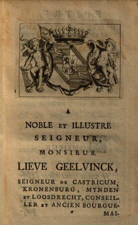 Histoire de la succession aux duchez de Cleves, Berg & Juliers, aux comtez de LaMark & de Ravensberg, et aux seigneuries de Ravestein & de Winnendal : tirée des preuves authent. produites par les hauts concurrens, 1. (1738). - 386 S. : Kt.