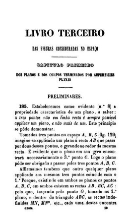 Livro Terceiro. Das Figuras Consideradas no Espaco.