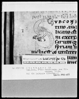 Lectionarium matutinale — Initiale S, Folio 124recto