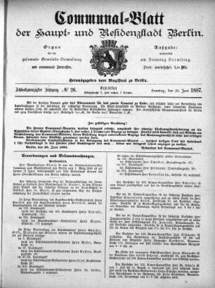 1887,26: No. 26, 26. Juni 1887