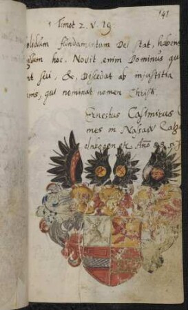 Graf Ernst Kasimir von Nassau-Katzenelnbogen (Nassau-Siegen) (1573-1632), Eintrag: 1588