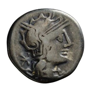 Münze, Denar, 129 v. Chr.