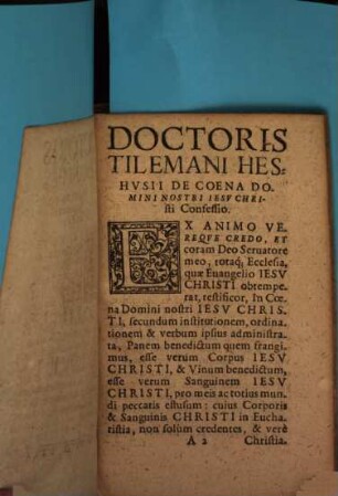 Confessio de praesentia corporis et sanguinis Jesu Christi in Coena Domini