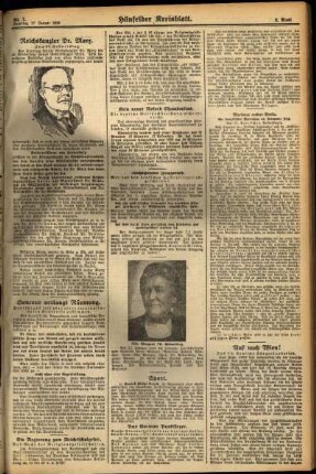 Zweite Ausgabe vom Dienstag, den 17. Januar 1928.