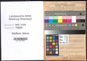 Entnazifizierung Maria Steffens , geb. 01.02.1913 ()