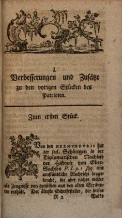 Der Sächsische Patriot, welcher aus den bewährtesten Nachrichten der studirenden Jugend die Politische Historie seines Vaterlandes in möglichster Kürze aufrichtig erzehlet. Eilftes Stück