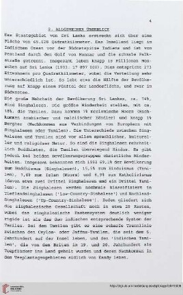 Allgemeiner Überblick