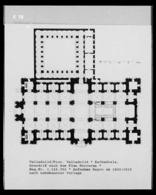 Valladolid: Kathedrale, Grundriss