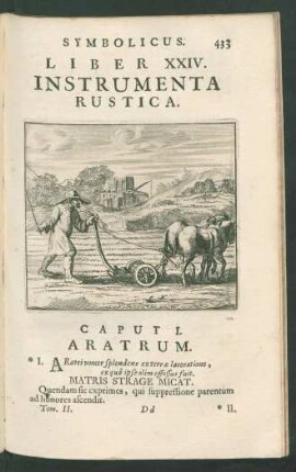 Liber XXIV. Instrumenta Rustica.