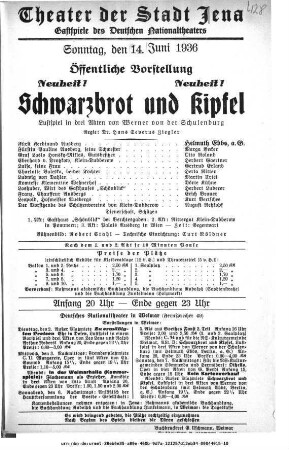 Schwarzbrot und Kipfel