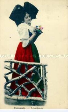 Elsässerin in Volkstracht