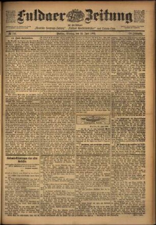 Ausgabe vom Montag, den 23. Juni 1902.