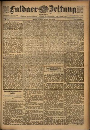 Ausgabe vom Montag, den 23. Juni 1902.