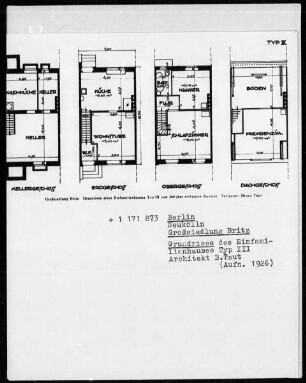 Einfamilienhaus Typ 3, Großsiedlung Britz in Berlin-Neukölln