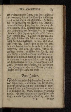 Von Zucker.