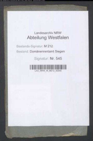 Hammergeldabgaben des Christes von Gerlach zu Saalhausen an die Rezeptur Bilstein