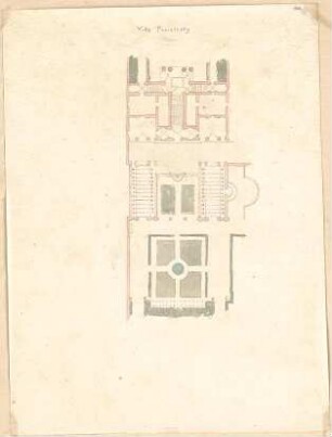 ohne Verfasserangabe; Rom (Italien); Villa Poniatowsky - Grundriss