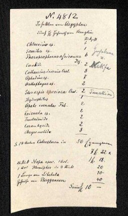 Liste der Arten aus Ägypten von Theodor Heuglin
