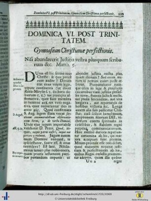 Dominica VI. post Trinitatem.