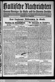 Hallische Nachrichten : General-Anzeiger für Halle und die Provinz Sachsen