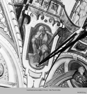 Freskenausstattung der Galleria : Deckendekoration : Kronos (?)