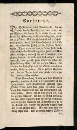 287-290, Vorbericht. Personen. Schauplatz.