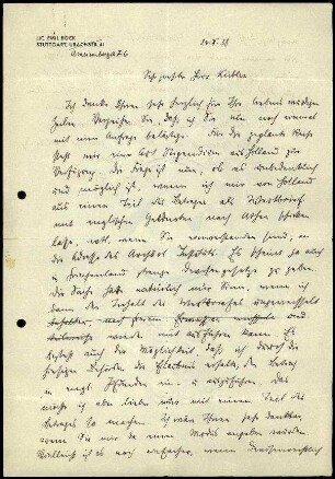 E. Bock an K. Kübler