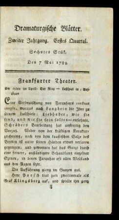Sechstes Stük