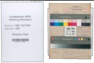 Entnazifizierung Paul Winzens , geb. 01.07.1905 (Ingenieur)