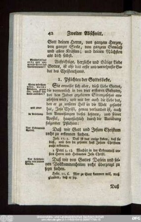 1. Pflichten der Gottesliebe.