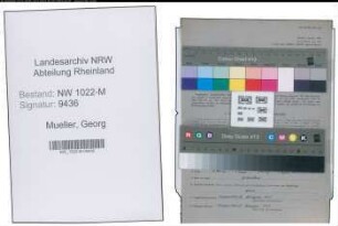 Entnazifizierung Georg Mueller , geb. 24.05.1903 (Chemoingenieur)