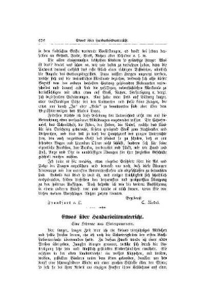 Etwas über Handarbeitsunterricht : eine Stimme aus Hinterpommern