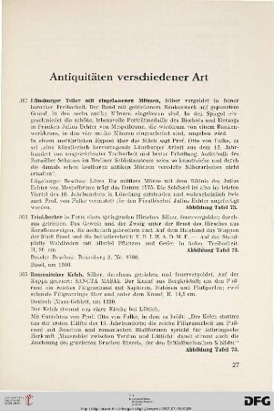 Antiquitäten verschiedener Art (Nr. 363-379)