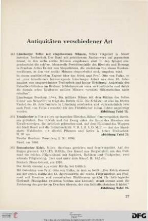 Antiquitäten verschiedener Art (Nr. 363-379)