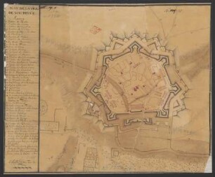 Plan de la ville de Maubeuge
