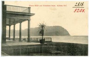 Seaside, Oregon. Moore Hotel and Tillamook Head