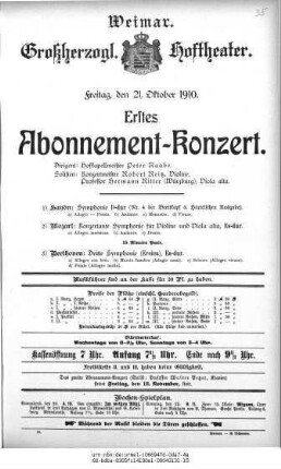 Abonnement=Konzert