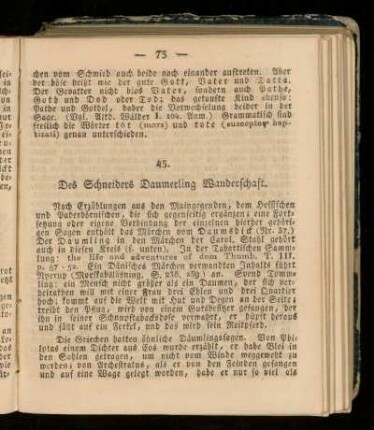 45. Des Schneiders Daumerling Wanderschaft.