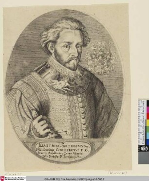Christianus D.G. [Christian I. (II.) Fürst von Anhalt]