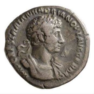 Münze, Denar, 117 n. Chr.